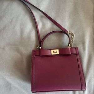 Kate Spade Purse Mayfair Drive Mini Tullie Bow Leather Crossbody